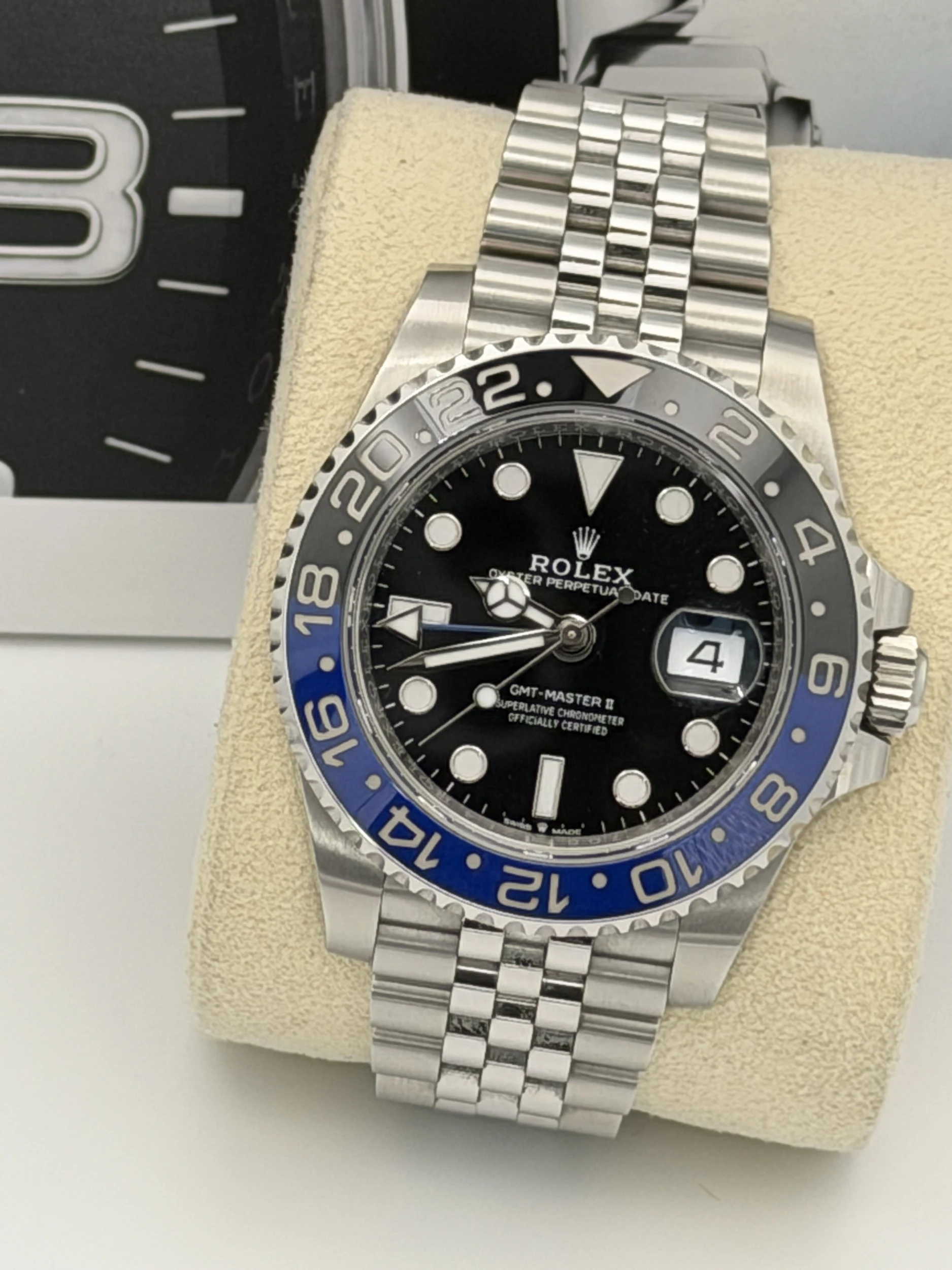 Rolex GMT-Master II 40mm Stainless Steel Jubilee Batman 126710BLNR (2023)