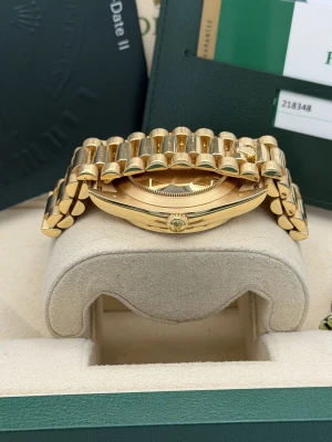 Rolex Day-Date II 41mm Yellow Gold President Bracelet 218348RBR 2014