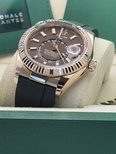 Rolex Sky Dweller 42mm, 326235, chocolate dial, Oysterflex strap, 2021