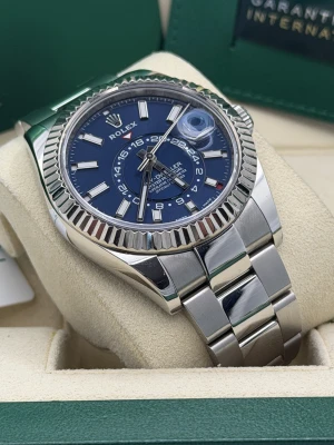 Rolex Skydweller 42mm 326934, blue dial, stainless steel oyster bracelet, 2020