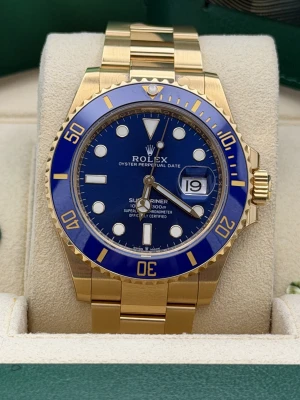 Rolex Submariner Date 41mm 126618LB yellow gold bluesy, oyster bracelet 2022