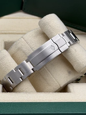 Rolex Oyster Perpetual 26mm Pink Baton Dial Oyster Bracelet 176200 2013