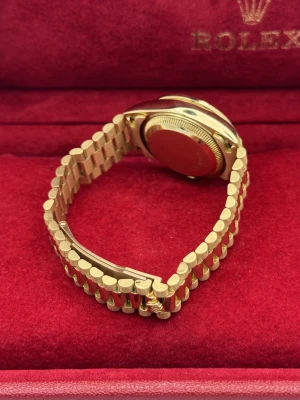 Rolex Datejust 26mm green dia dial, dial bezel, yellow gold President 69078 1994