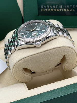 Rolex Datejust 36mm 126234 mint green dial, fluted bezel, jubilee bracelet 2024