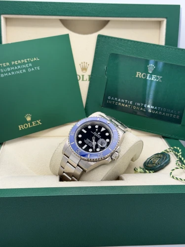 Rolex Submariner Date 41mm, 126619LB, white gold, Blueberry, oyster bracelet, 2021