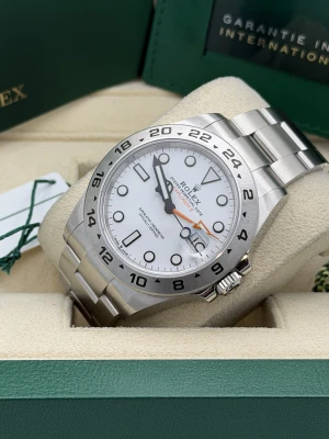 Rolex Explorer 2 226570 42mm polar white dial oyster bracelet 2023