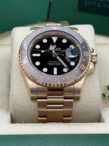 Rolex GMT Master 2 40mm 126715CHNR everose gold Rootbeer, oyster bracelet, 2020
