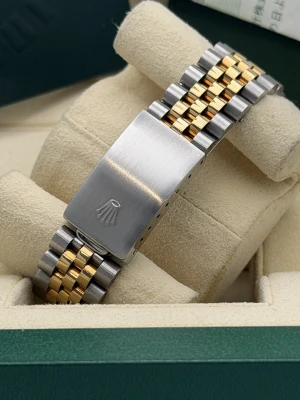 Rolex Datejust 36mm 16233 bi metal jubilee bracelet black diamond dial 1992
