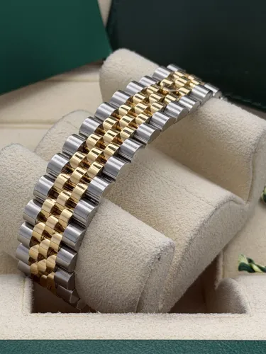 Rolex Datejust 36mm 116233 bi metal champ dia dial, fluted, jubile, 2011