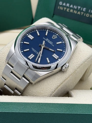 Rolex Oyster Perpetual 41mm 124300 blue dial, oyster bracelet, 2023 unworn
