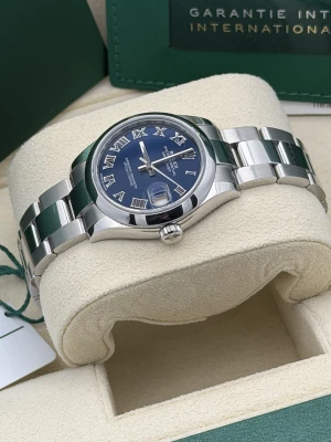 Rolex Datejust 31mm 278240 blue roman dial smooth bezel oyster bracelet 2021