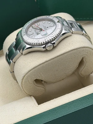 Rolex Yachtmaster 35mm 168622 platinum bezel and dial, oyster bracelet 2019