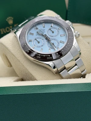 Rolex Daytona 40mm, 116506 platinum baguette dial, platinum oyster bracelet, 2019