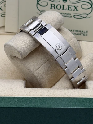 Rolex Datejust 34mm Stainless Steel Oyster Black Roman Dial 115234 (2008)