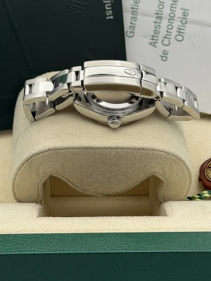 Rolex Datejust 26mm pink roman dial white gold fluted bezel 179174 (2005)