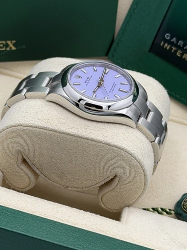 Rolex Oyster Perpetual 31mm, 277200, lavender dial, oyster bracelet, 2025