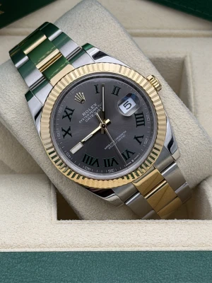 Rolex Datejust 41mm Wimbledon dial, bi metal oyster bracelet 126333 (2023)