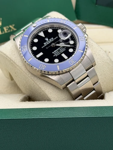 Rolex Submariner Date 41mm, 126619LB, white gold, Blueberry, oyster bracelet, 2021
