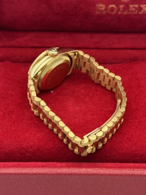 Rolex Datejust 26mm green dia dial, dial bezel, yellow gold President 69078 1994