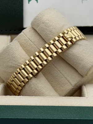 Rolex Datejust 26mm 69178 champagne dia dial, yellow, fluted bezel, president bracelet 1990