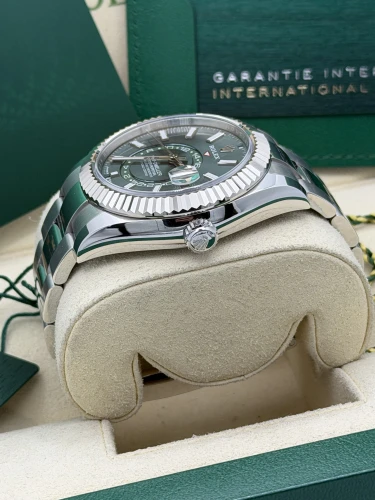 Rolex Skydweller 42mm, 336934, mint green dial, oyster bracelet, 2026 unworn