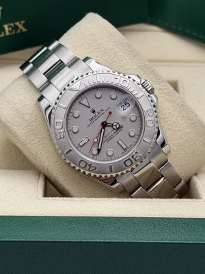 Rolex Yachtmaster 35mm 168622 platinum bezel and dial, oyster bracelet 2019