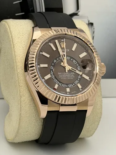 Rolex Sky Dweller 42mm, 326235, chocolate dial, Oysterflex strap, 2021