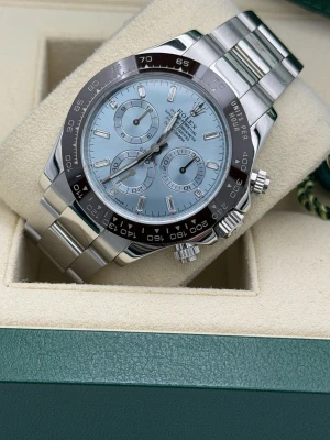 Rolex Daytona 40mm, 116506 platinum baguette dial, platinum oyster bracelet, 2019