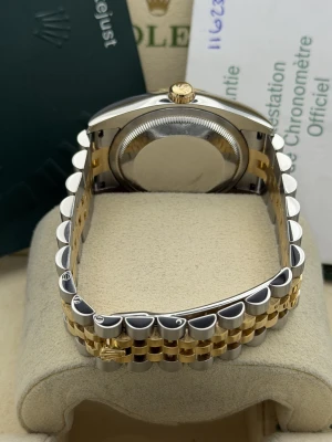 Rolex Datejust 36mm champagne baton dial, bi metal jubilee bracelet 116233 2005