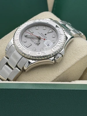 Rolex Yachtmaster 35mm 168622 platinum bezel and dial, oyster bracelet 2019