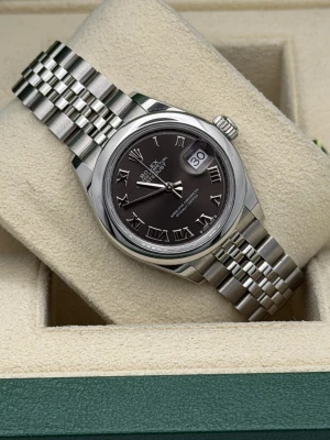 Rolex Datejust 28mm 279160 slate grey dial, jubilee bracelet, smooth bezel 2024