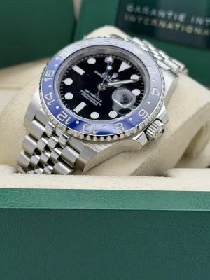 Rolex GMT Master 2 40mm 126710BLNR Batgirl, jubilee bracelet unworn 2025
