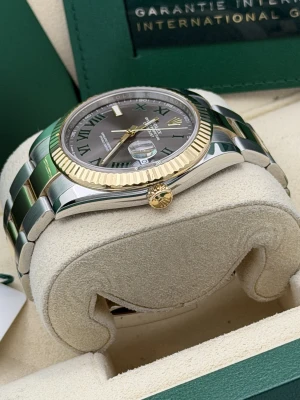 Rolex Datejust 41mm Wimbledon dial bi metal oyster bracelet 126333 2022