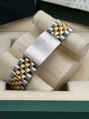 Rolex Datejust 36mm 16233 bi metal champagne roman dial, jubilee bracelet 2002