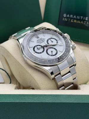 Rolex Daytona 40mm 126500LN white dial Panda oyster bracelet 2025 unworn