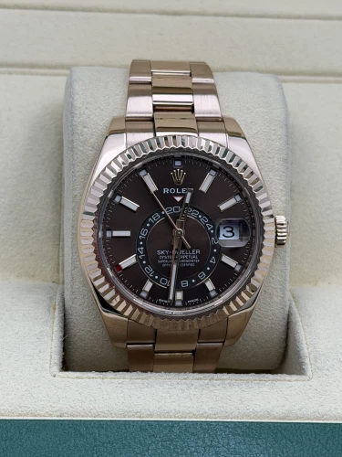 Rolex Sky-Dweller 326935 everose gold, chocolate dial, oyster, 2021