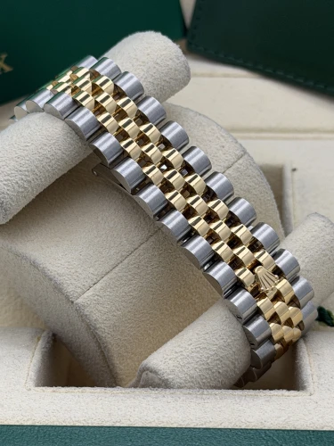 Rolex Datejust 36mm, 116233, bi metal, champ dia dot dial, fluted, jubilee, 2010