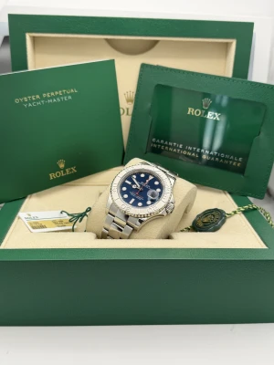Rolex Yacht-Master 40mm blue dial platinum bezel 126622 2023