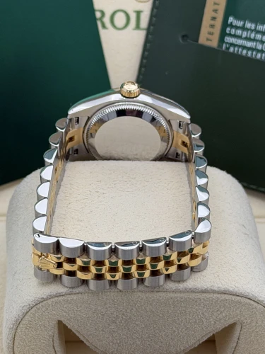 Rolex Datejust 26mm 179173 bi metal fluted bezel, champ dia dial, jubilee, 2008