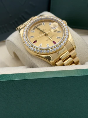 Rolex Day-Date II 41mm Yellow Gold President Bracelet 218348RBR 2014