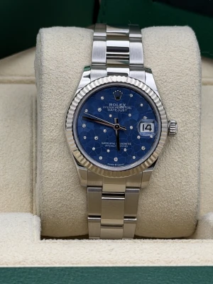 Rolex Datejust 31mm blue floral diamond dial, oyster bracelet 278274 (2023)