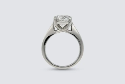 Platinum Diamond Solitaire Ring 3.58ct