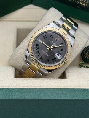 Rolex Datejust 41mm Wimbledon dial, bi metal oyster bracelet 126333 (2023)