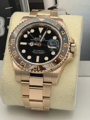 Rolex GMT Master 2 40m 126715CHNR everose gold Rootbeer, oyster bracelet, 2021