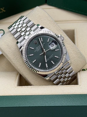 Rolex Datejust 36mm 126234 mint green dial, fluted bezel, jubilee bracelet 2024