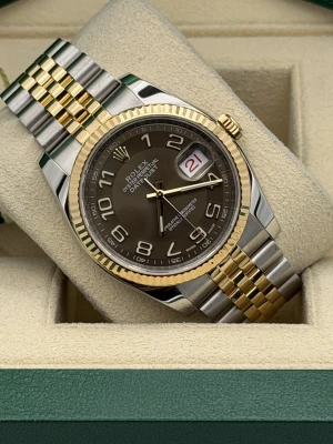 Rolex Datejust 36mm Brown Concentric Dial, Jubilee Bracelet 116233 2017
