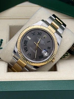 Rolex Datejust 41 bi metal oyster bracelet Wimbledon dial 126333 2021