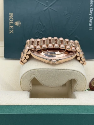 Rolex Day Date2 41mm, 218235, rose gold, sundust dia dial, president 2014