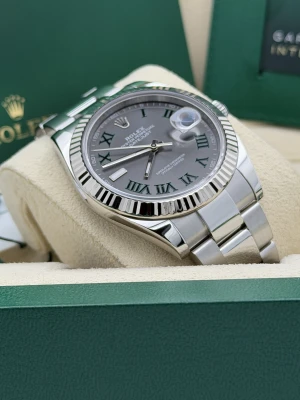 Rolex Datejust 41mm 126334 Wimbledon dial, fluted bezel, oyster bracelet 2024