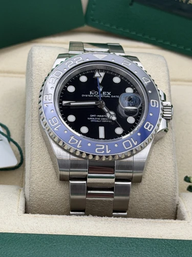 Rolex GMT master 2 40mm 126710BLNR, Batman, oyster bracelet, 2021